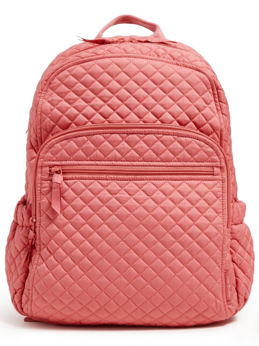 Vera Bradley Quilted Cotton Campus Backpack / Terra Cotta Rose NWT